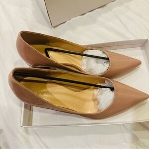 Shoe Dazzle Blush Patent Pointed-Toe Pumps